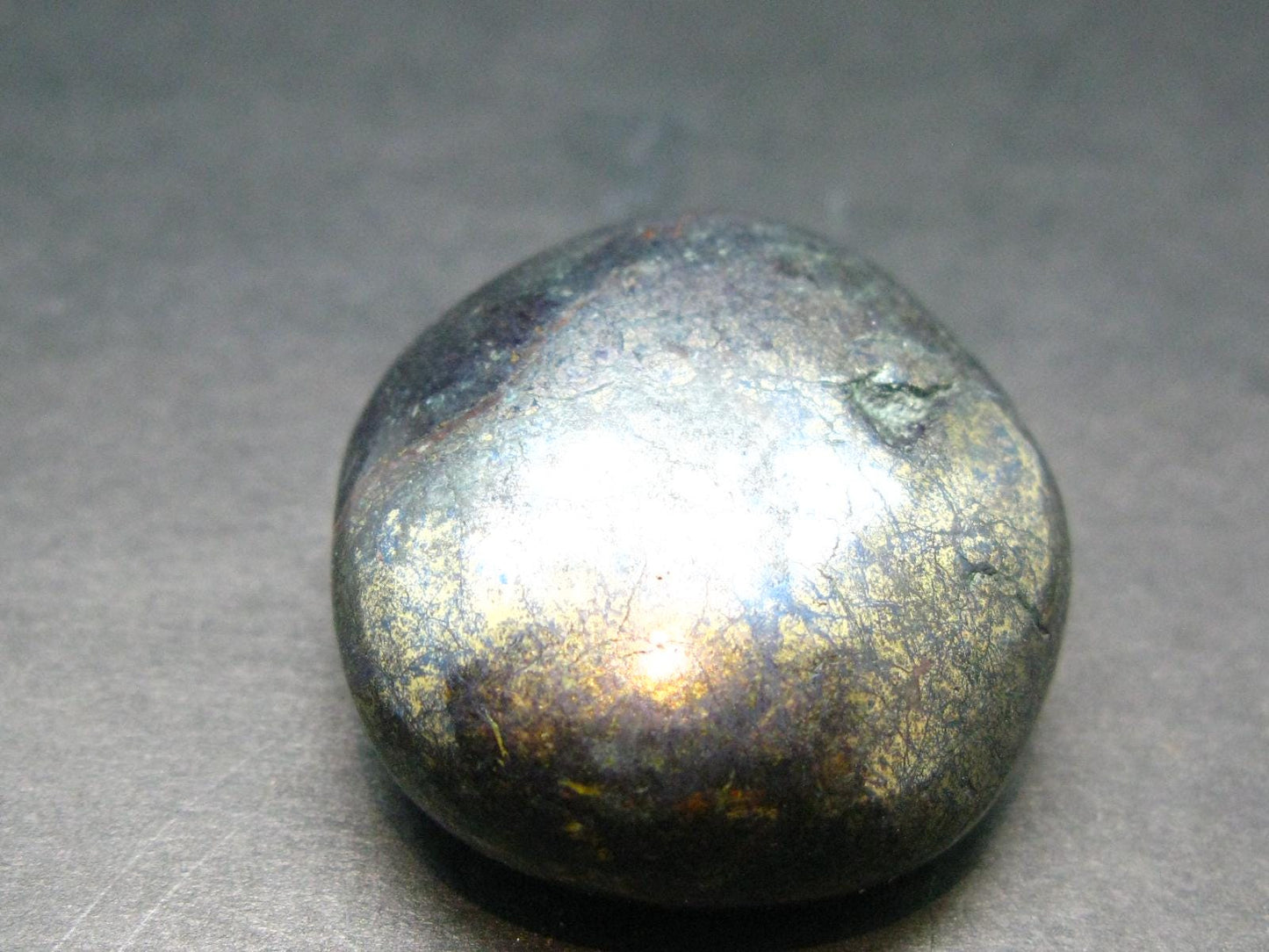 Covelite Covellite Tumbled Stone From Peru - 1.25" - 31.72 Grams