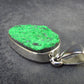 Uvarovite (Green Chromium Garnet) Cluster Silver Pendant from Russia - 1.4" - 7.0 Grams