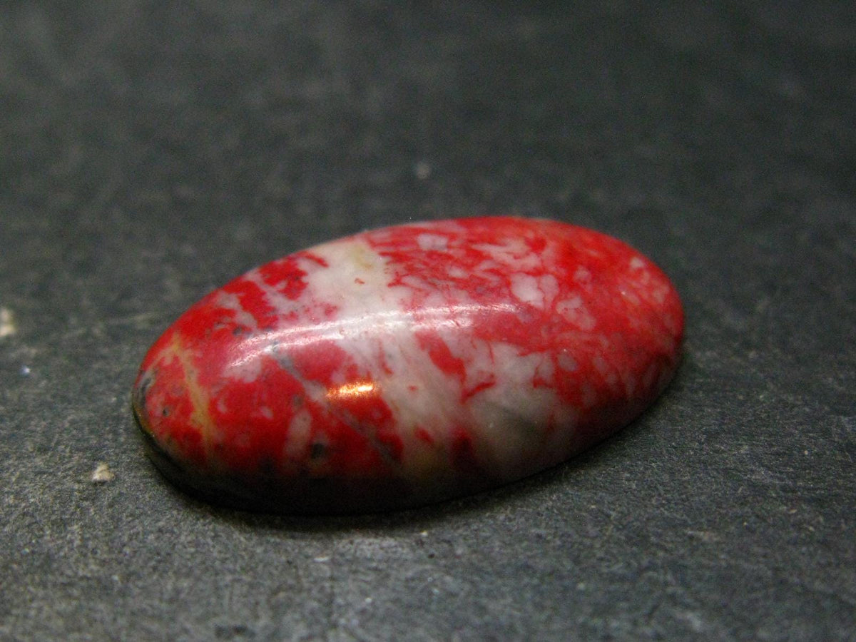 Cinnabar Cabochon from Russia - 3.20 Grams - 24 x 14 mm
