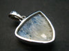 Blue Ice Glacierite Silver Pendant from Indonesia - 1.1" - 5.79 Grams