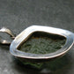 Moldavite Tektite Silver Pendant from Czech Republic - 1.5" - 6.88 Grams