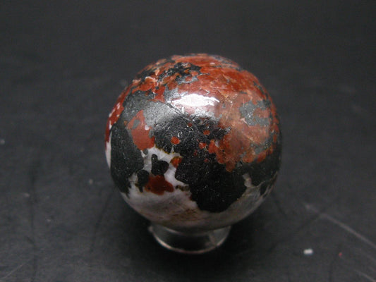 Zincite Zinkite and Willemite Sphere Ball From New Jersey USA - 1.3"