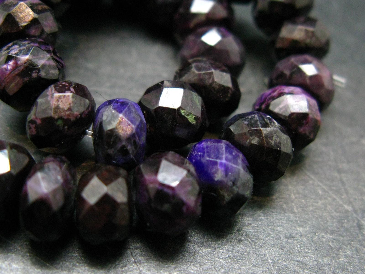 Sugilite Genuine Bracelet ~ 7 Inches ~ 8mm Rondelle Beads