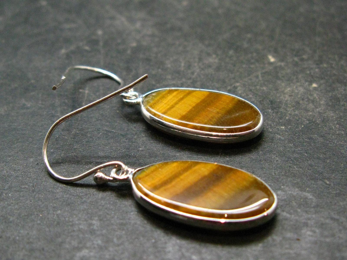 Tiger Eye Earrings - 4.04 Grams