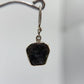 Alexandrite Drop Earrings Raw Color Change Stone Silver Dangle Earrings June Birthstone Jewelry