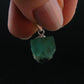 Rare!! Emerald Green Fluorite Crystal Silver Pendant From UK - 2.27 Grams - 0.8"