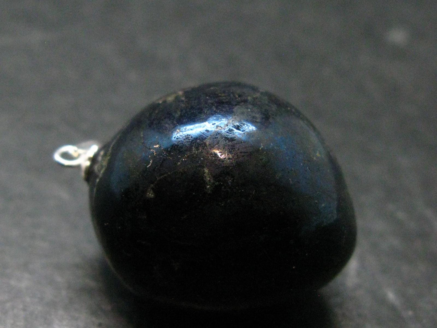 Covelite Covellite Crystal Silver Pendant From Peru - 1.3" - 22.95 Grams