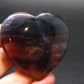 Large Tumbled Natural Fluorite Heart from China - 1.9" - 48.65 Grams