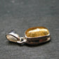 Imperial Topaz Crystal Silver Pendant from Brazil - 0.9" - 2.95 Grams