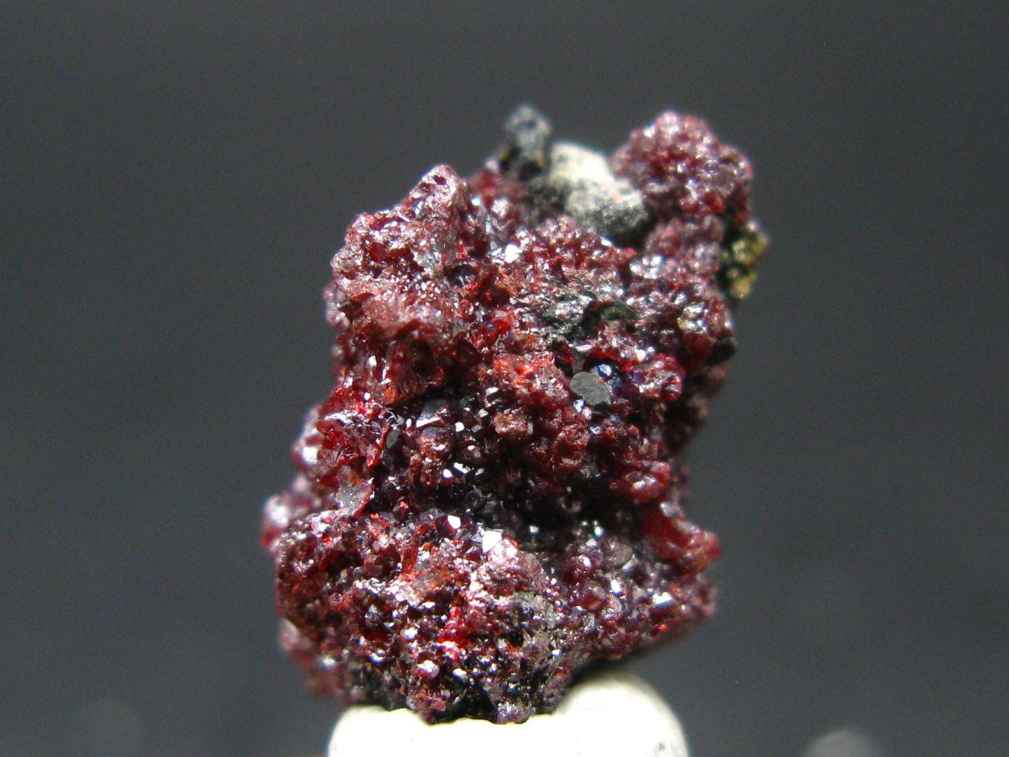 Rare Gem Proustite Cluster From Morocco - 0.8" - 3.13 Grams