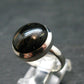 Real!! Very Rare Nuumite Nuummite Sterling Silver Ring from Greenland - 5.71 Grams - Size 8