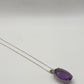 Large Faceted Amethyst Pendant – Solar Sparkle in Violet - 12.11 Grams