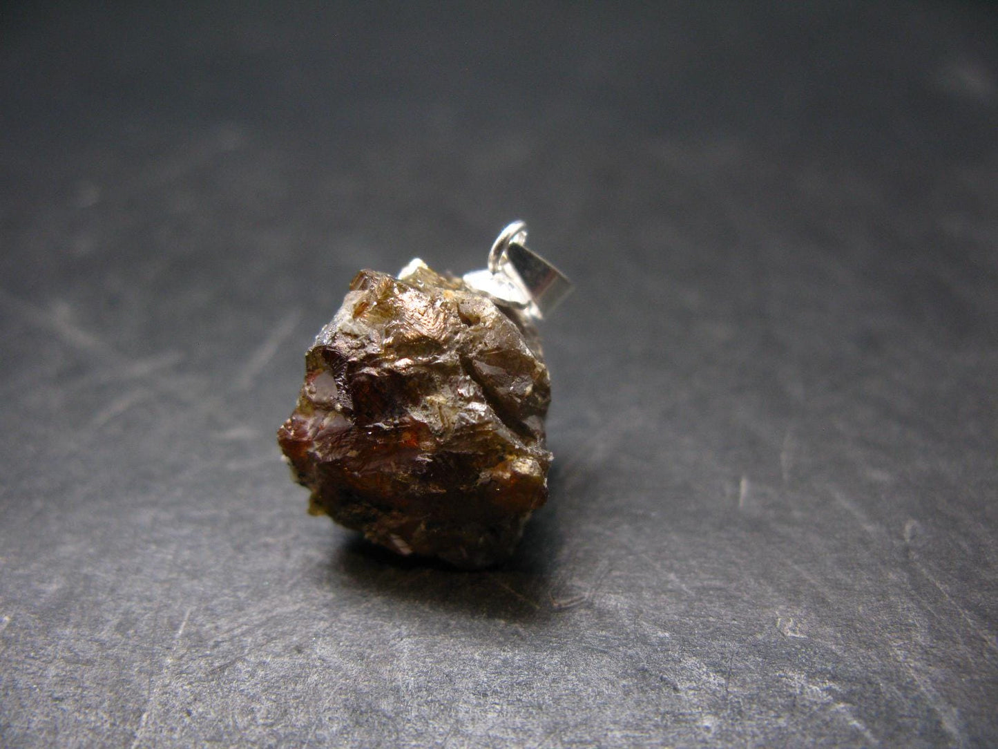 Sphalerite 925 Silver Pendant from Spain - 0.8" - 4.25 Grams