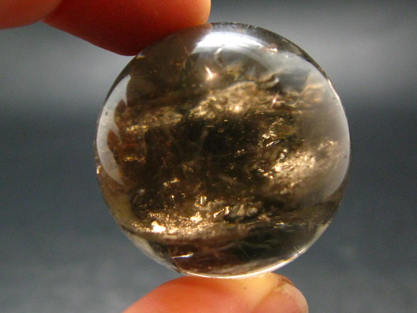 Natural color Smoky Quartz Sphere From Brazil - 1.1"
