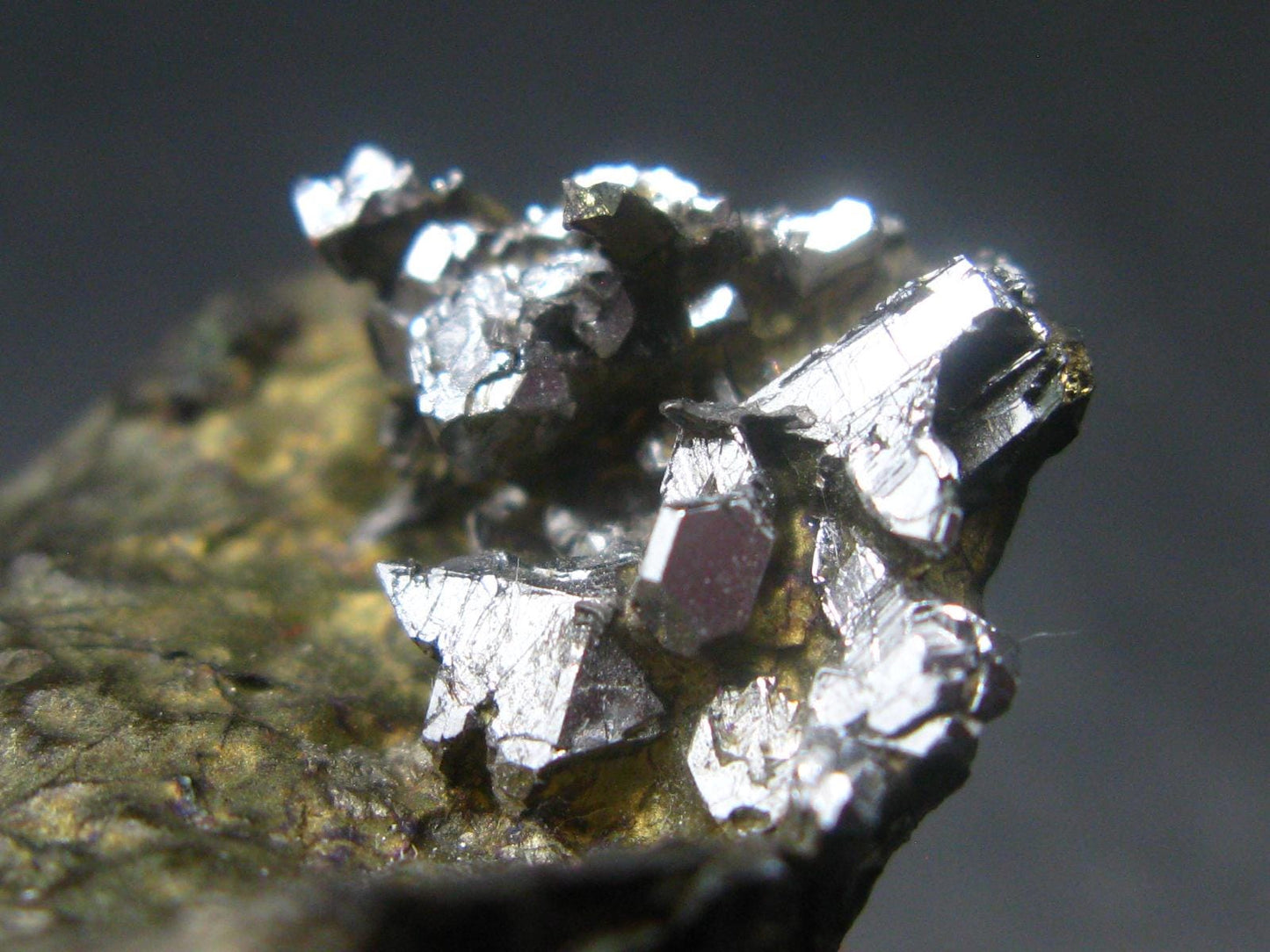 Sperrylite Crystals On Matrix From Norilsk Russia - 1.6" - 10+ Crystals