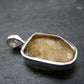 Large Natural Agni Gold Danburite Sterling Silver Pendant from Tanzania - 1.0" - 3.30 Grams