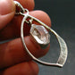 Fine Natural Herkimer Diamond Silver Pendant From New York - 1.9" - 5.27 Grams