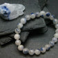 Dumortierite In Quartz Genuine Bracelet ~ 7 Inches ~ 8mm Round Beads