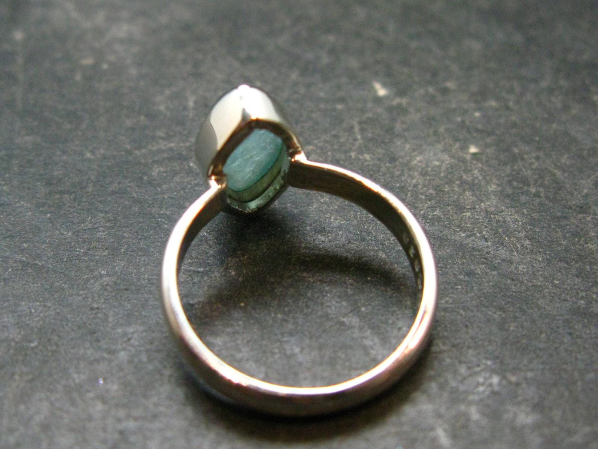 Extremely Rare Grandidierite Silver Ring From Madagascar - Size 6 - 2.65 Grams