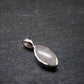 Raw Rare Natrolite Crystal Silver Pendant From Russia - 0.7" - 1.08 Grams
