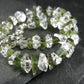 Moldavite & Herkimer Diamond Genuine Bracelet ~ 7 Inches ~ 8mm Crystal Beads