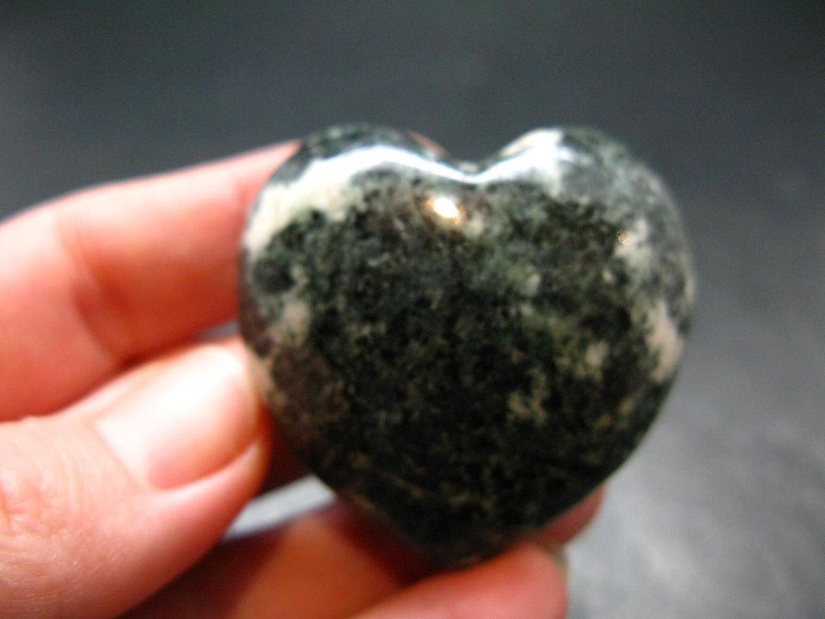 Rare Stonehenge Bluestone Heart From Wales UK - 1.5" - 46.77 Grams
