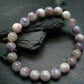 Unicorn Stone Lepidolite & Tourmaline Genuine Bracelet ~ 7 Inches ~ 8mm Round Beads