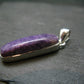 Lilac Stone!!! Stunning Silky Charoite Sterling Silver Pendant From Russia - 1.5" - 4.89 Grams