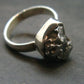 Large Meteorite Campo Del Cielo Sterling Silver Ring From Argentina - 4.72 Grams - Size 6.25