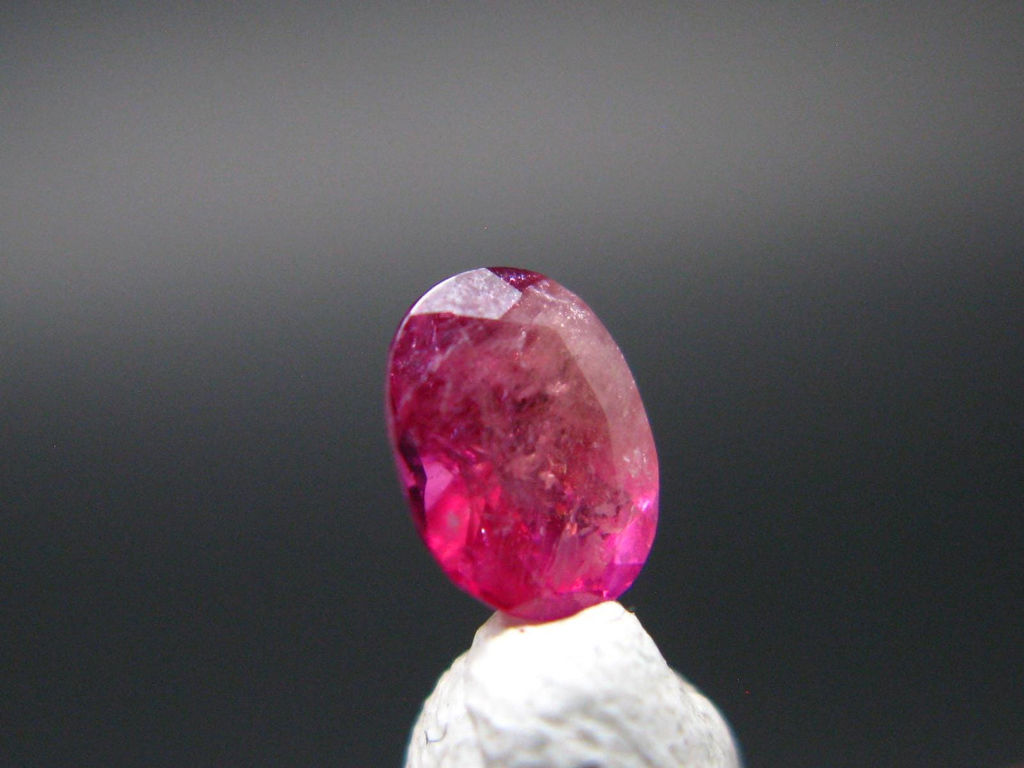 Beautiful Rare Gem Bixbite Red Beryl Emerald Cut Stone From Utah USA - 0.28 Carats - 4.8x3.5 mm