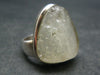 Natural Gem Raw Libyan Desert Glass Tektite Sterling Silver Ring from Libya - Size 6 - 8.76 Grams