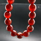 Garnet Hessonite Genuine Bracelet ~ 7 Inches ~ 12mm Round Beads
