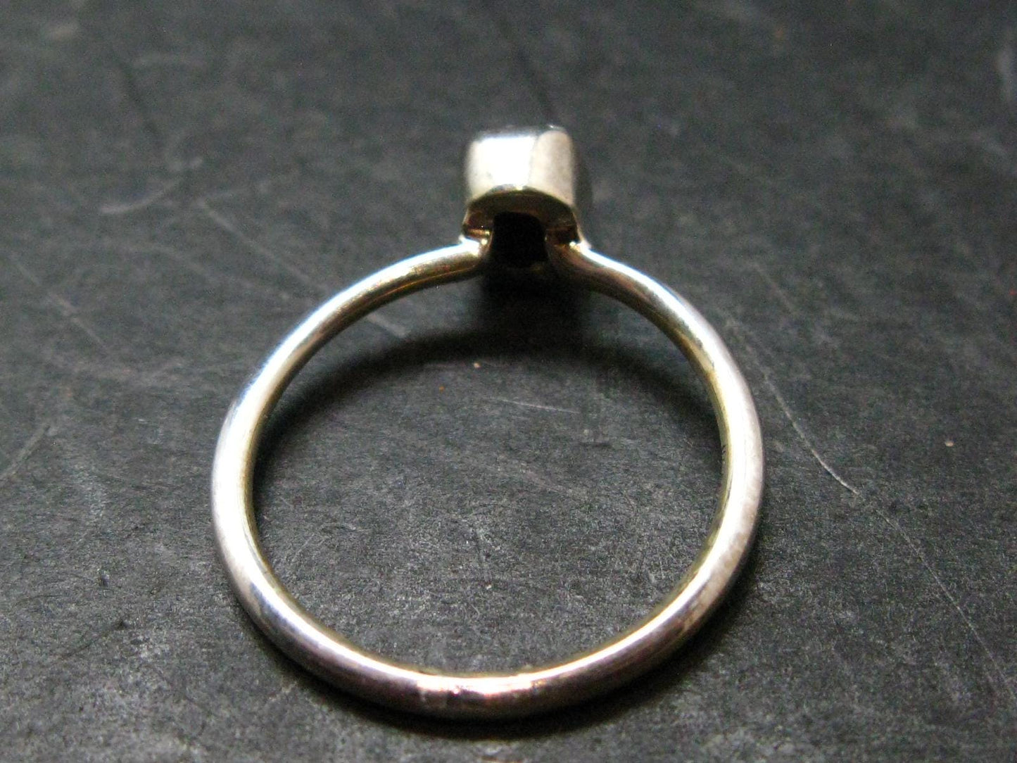 Meteorite Campo Del Cielo Sterling Silver Ring From Argentina - 2.09 Grams - Size 8
