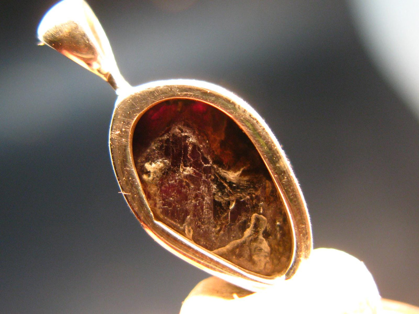 Alexandrite Chrysoberyl Crystal Silver Pendant From Brazil - 0.8" - 1.61 Grams