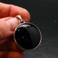 Black Onyx Silver Plated Pendant From Brazil - 6.88 Grams