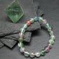 Fluorite Genuine Bracelet ~ 7 Inches ~ 8mm Round Beads