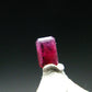 Beautiful Rare Gem Bixbite Red Beryl Emerald Cut Stone From Utah USA - 0.13 Carats - 3.9x2.5mm