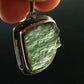 Moldavite Tektite Silver Pendant from Czech Republic - 1.5" - 6.88 Grams