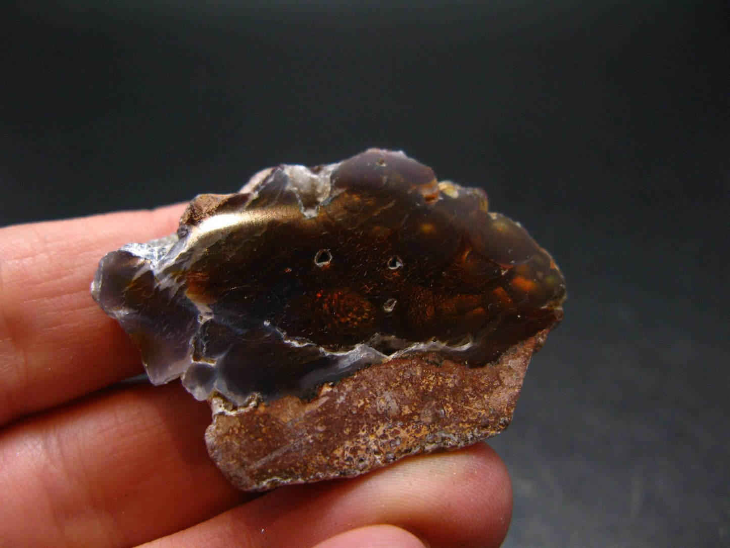 Fire Agate Crystal From Mexico - 1.6" - 13.15 Grams