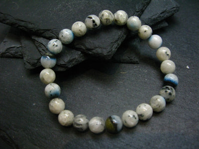 Blue Ice Glacierite Genuine Bracelet ~ 7 Inches ~ 8mm Round Beads