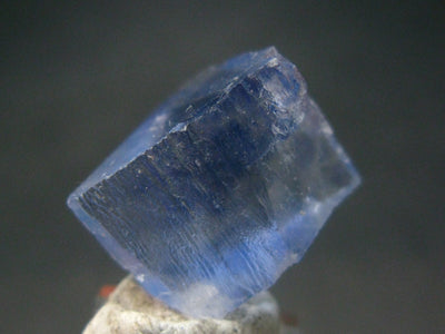 Perfect Genuine Blue Halite Salt Crystal From USA - 0.7" - 2.92 Grams