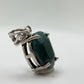Grandidierite Pendant Blue Green Faceted Gemstone Silver Necklace Rare Crystal Jewelry Gift