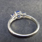 Natural Blue Tanzanite (Zoisite) Crystal Sterling Silver Ring From Tanzania - 1.65 Grams- Size 6.5