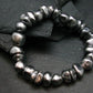 Meteorite Gibeon Genuine Bracelet ~ 7 Inches ~ 10mm Tumbled Beads