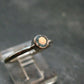 Genuine Facetted Aquamarine Gem Sterling Silver Ring - Size 6 - 1.61 Grams