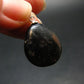 Very Rare Sterling Silver Nuumite Nuummite Pendant From Greenland - 1.0" - 3.72 Grams