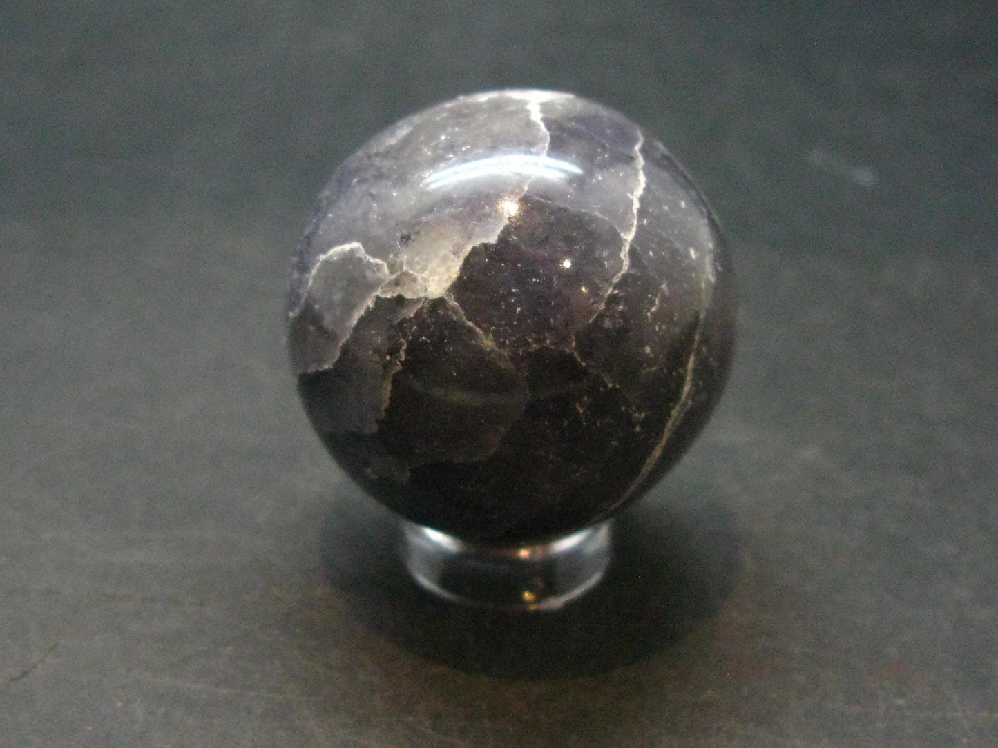 Rare Iolite Cordierite Sphere from Tanzania - 41.88 Grams - 1.2"