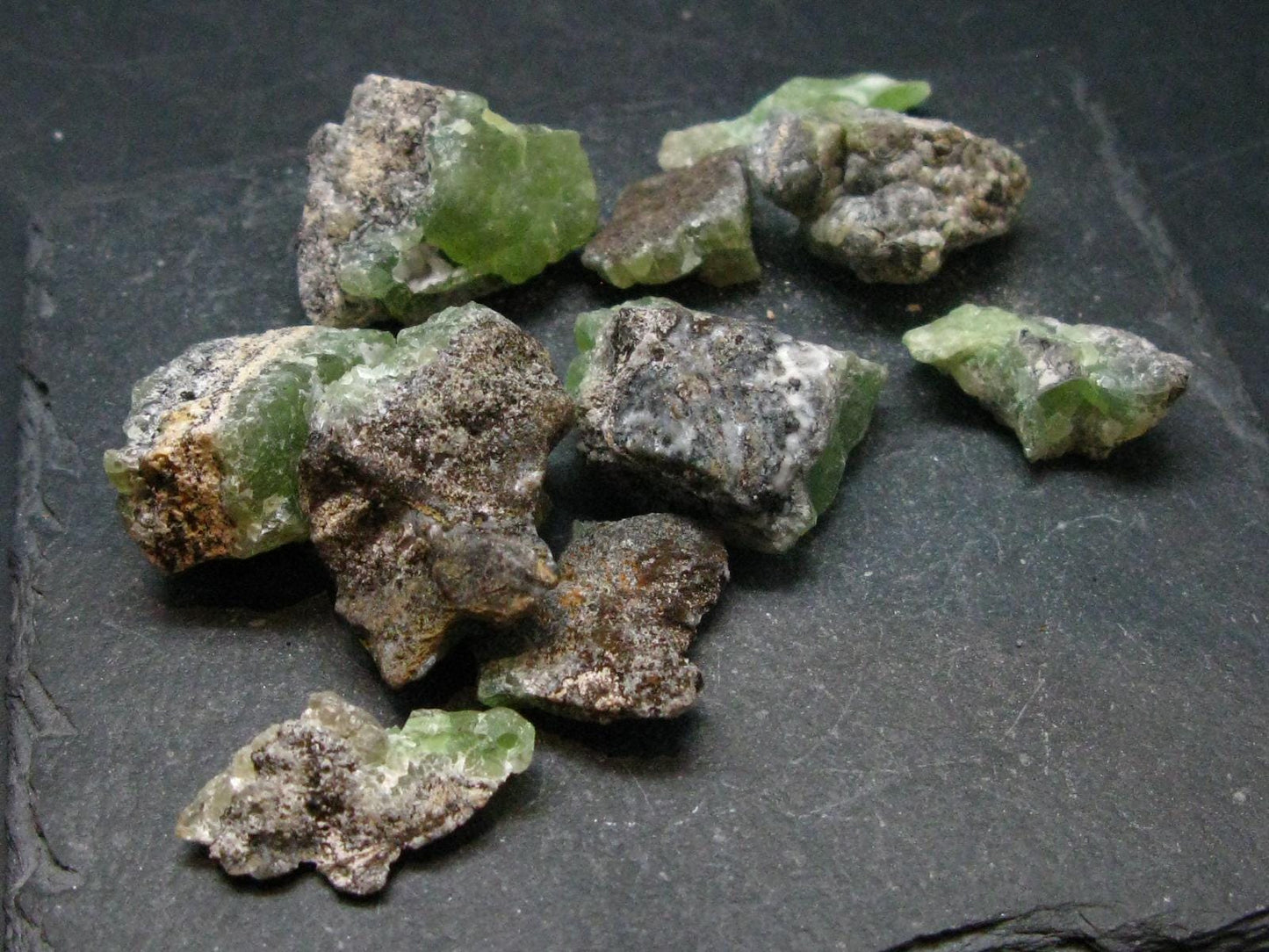 Rare Lot of 10 Smithsonite Crystals From Namibia - 64.32 Grams