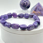Charoite Tumbled Bead Stretch Bracelet - 38.71 Grams