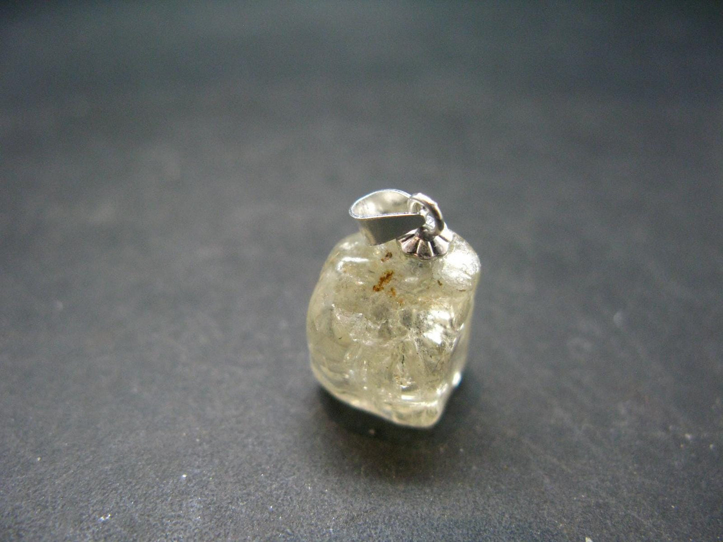 Golden Scapolite Silver Pendant From India - 0.9" - 3.51 Grams